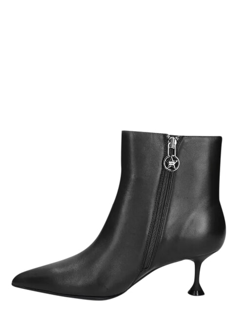 ME25 Bot&iacute;n de piel con tac&oacute;n de 6,5 cm negro - Zapatos Mujer