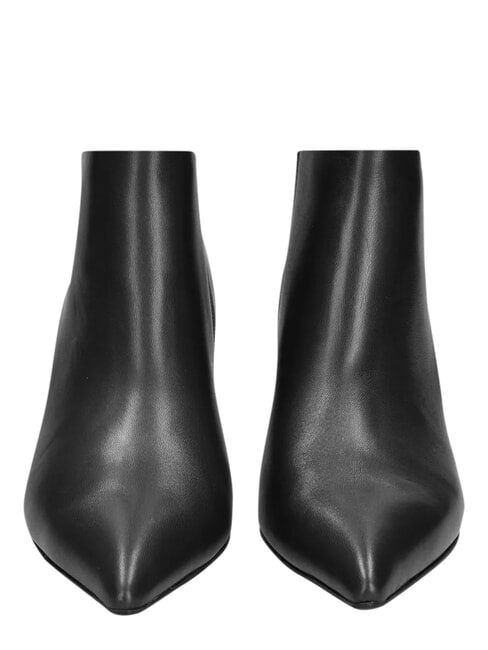 ME25 Bot&iacute;n de piel con tac&oacute;n de 6,5 cm negro - Zapatos Mujer