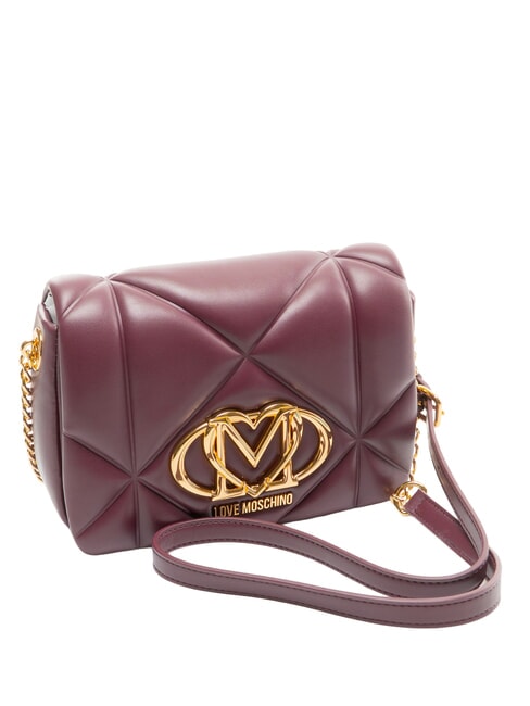 EMBOSSED Minibolso de hombro vino - Bolsos Mujer