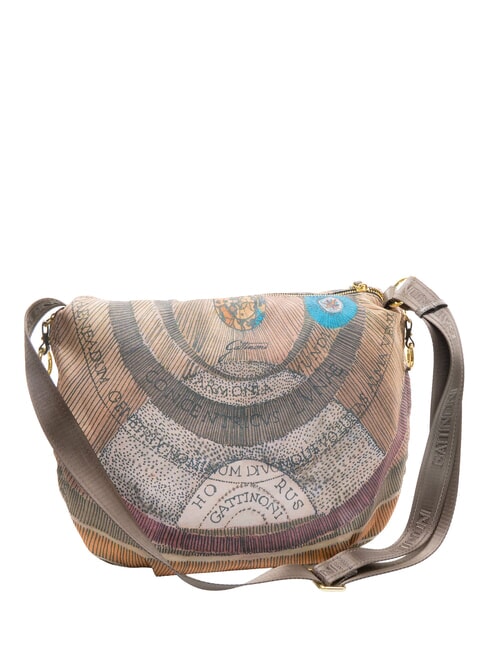 MAYA Bolso de hombro maxi acuarela salvaje/ topo oscuro - Bolsos Mujer