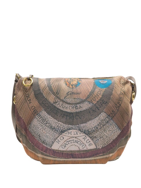 MAYA Bolso de hombro maxi acuarela salvaje/ topo oscuro - Bolsos Mujer