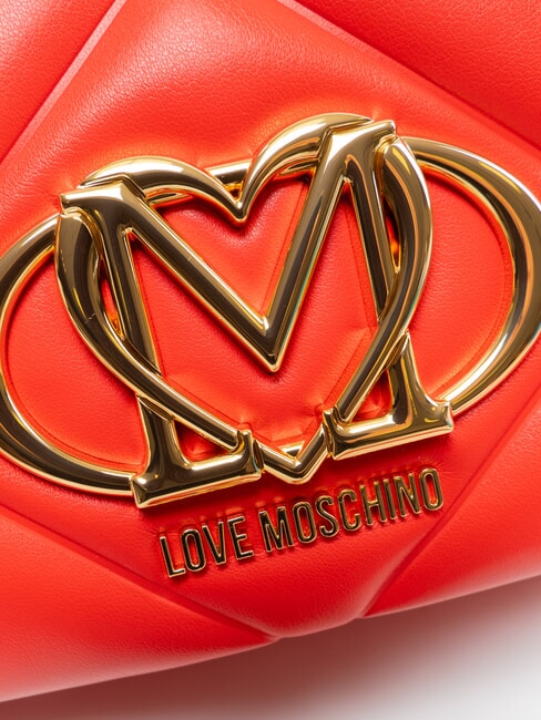 EMBOSSED Bolso de mano con correa para el hombro. ROJO - Bolsos Mujer
