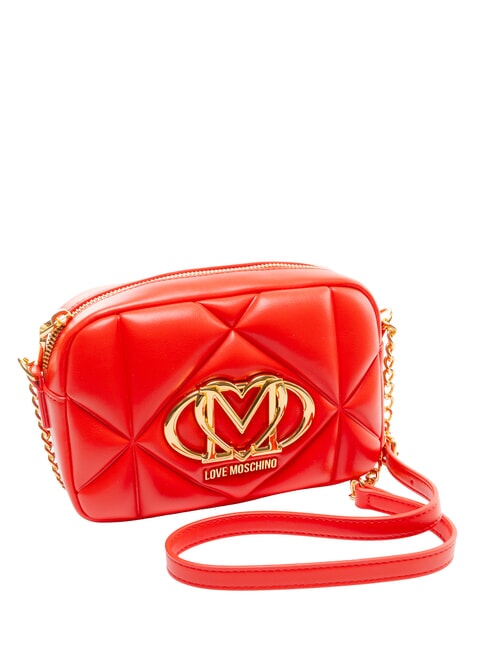 EMBOSSED Minibolso de hombro ROJO - Bolsos Mujer