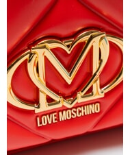 LOVE MOSCHINO EMBOSSED Bolso de hombro / bolso cruzado ROJO - Bolsos Mujer - 3