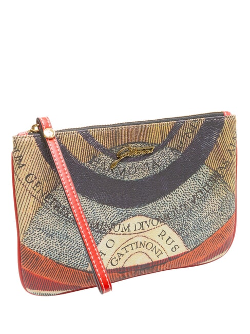 PLANETARIUM Clutch con pu&ntilde;o cl&aacute;sico/coral - Bolsos Mujer