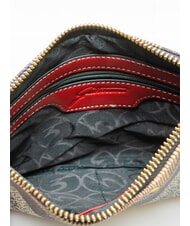 GATTINONI PLANETARIUM Clutch con pu&ntilde;o cl&aacute;sico/coral - Bolsos Mujer - 5
