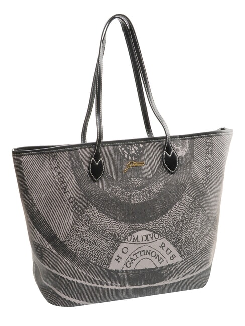 PLANETARIUM Bolsa de compras grande monocrom&aacute;tico gris claro/negro - Bolsos Mujer