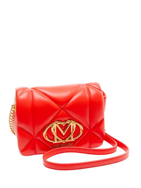 EMBOSSED Minibolso de hombro ROJO - Bolsos Mujer