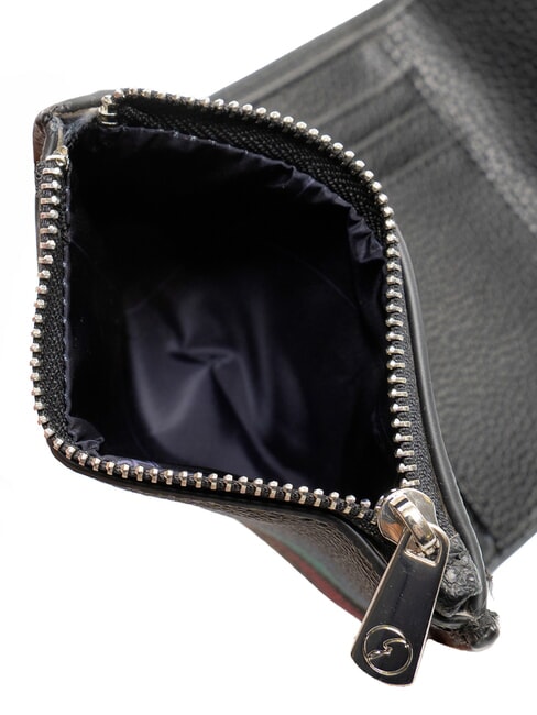 PLANETARIUM Cartera peque&ntilde;a con solapa planeta.impresi&oacute;n negra - Carteras Mujer