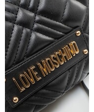 LOVE MOSCHINO QUILTED Bolso de hombro negro - Bolsos Mujer - 3