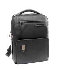 PIQUADRO AKRON Mochila de cuero negro - Mochilas para port&aacute;til - 4