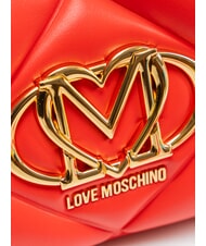 LOVE MOSCHINO EMBOSSED Bolso de hombro, doble portabilidad ROJO - Bolsos Mujer - 3