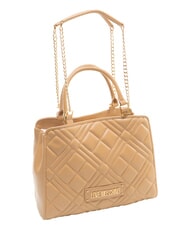 LOVE MOSCHINO QUILTED Bolso de mano con correa de cadena para el hombro. - Bolsos Mujer