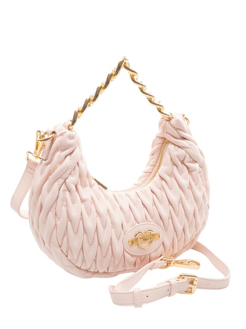 DEMURE Bolso de mano con correa de cadena para el hombro. polvos - Bolsos Mujer