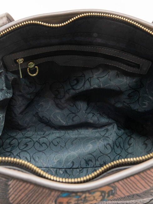 PLANETARIUM Bolso de hombro acuarela salvaje/ topo oscuro - Bolsos Mujer