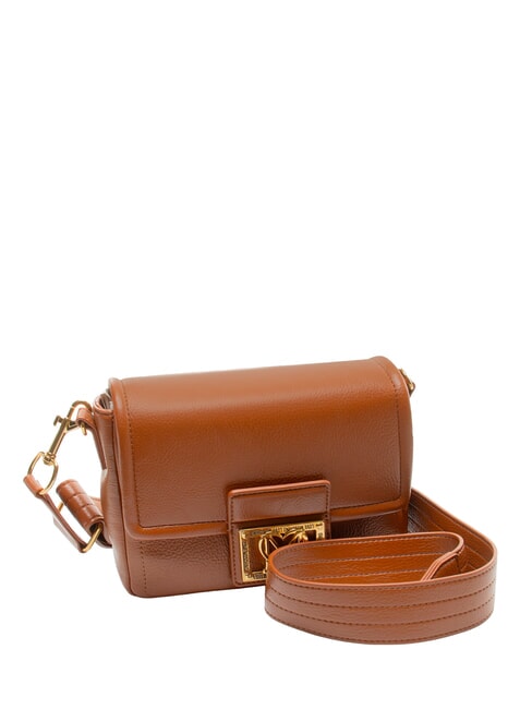 EMBOSSED Bolso de hombro casta&ntilde;a - Bolsos Mujer