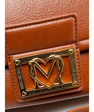 LOVE MOSCHINO EMBOSSED Bolso de hombro casta&ntilde;a - Bolsos Mujer - 3