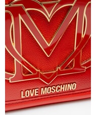 LOVE MOSCHINO LOGO  Mini bolso de hombro ROJO - Bolsos Mujer - 3