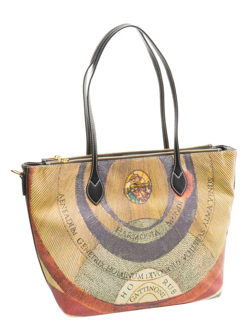 PLANETARIUM Bolsa de la compra acuarela salvaje/ topo oscuro - Bolsos Mujer