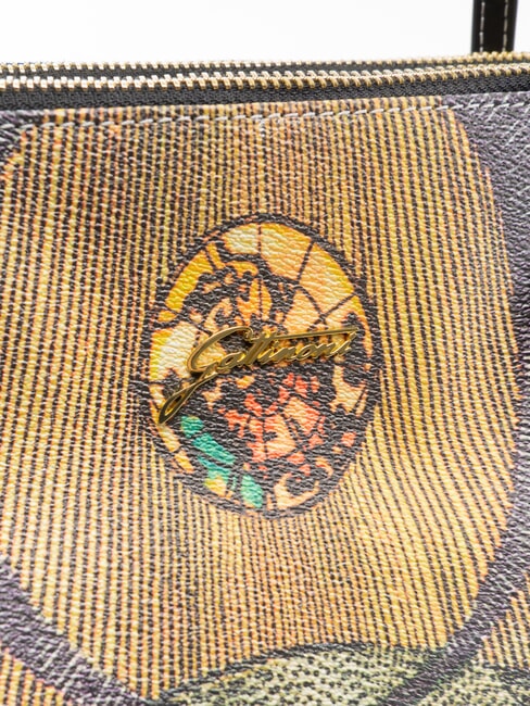 PLANETARIUM Bolsa de la compra acuarela salvaje/ topo oscuro - Bolsos Mujer