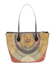 GATTINONI PLANETARIUM Bolsa de la compra acuarela salvaje/ topo oscuro - Bolsos Mujer - 4