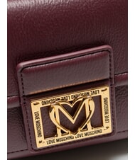 LOVE MOSCHINO LOCKED IN GOLD  Mochila de mujer vino - Bolsos Mujer - 3