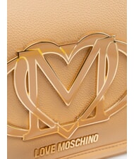 LOVE MOSCHINO LOGO Bolso de hombro con correa para el hombro. beige - Bolsos Mujer - 4