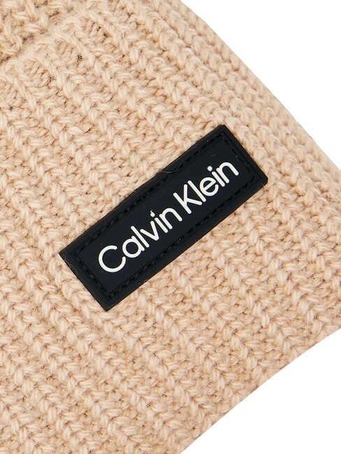 ESSENTIAL PATCH gorro de mezcla de lana beige - Sombreros