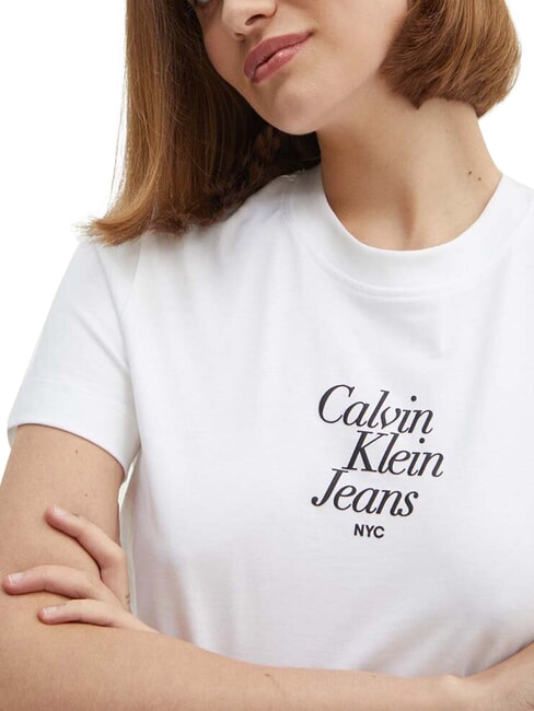 FONT GRAPHIC REGULAR Camiseta de manga corta blanco - camiseta