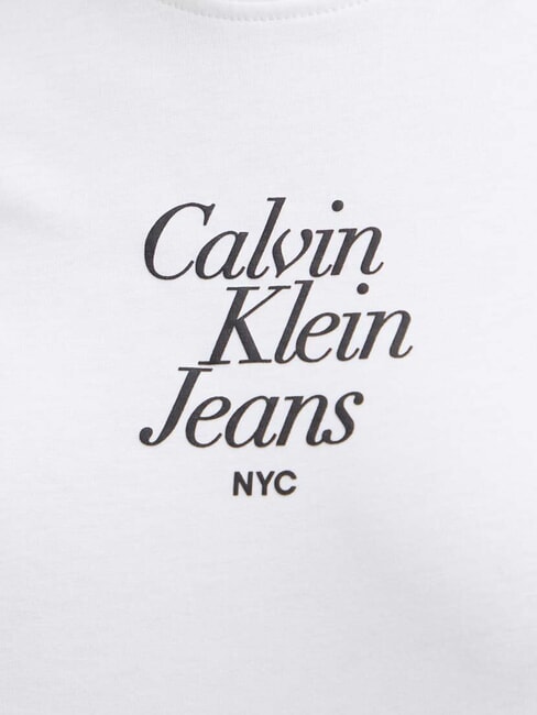 FONT GRAPHIC REGULAR Camiseta de manga corta blanco - camiseta