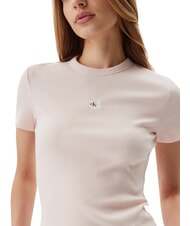 CALVIN KLEIN WOVEN LABEL Camiseta de manga corta rosa - camiseta - 3