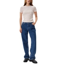 CALVIN KLEIN WOVEN LABEL Camiseta de manga corta rosa - camiseta - 4
