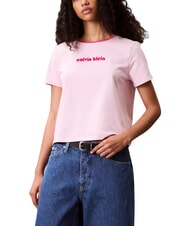 CALVIN KLEIN SS RETRO LOGO GRAPHI Camiseta de manga corta rosa - camiseta - 4