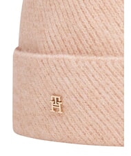 TOMMY HILFIGER POM POM gorro de mezcla de lana rosa - Sombreros - 2