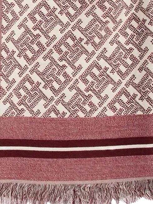 MONOPLAY JACQUARD Bufanda de lana rojo - Bufandas