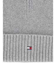 TOMMY HILFIGER TH FLAG Gorro de algod&oacute;n con pu&ntilde;o gris - Sombreros - 3