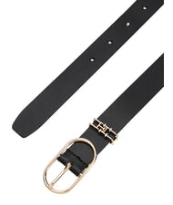 TOMMY HILFIGER FEMININE Cintur&oacute;n de cuero negro - Cinturones - 3