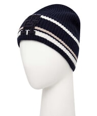 TOMMY HILFIGER MONOGRAM Gorro de mezcla de lana y cachemir azul - Sombreros - 2