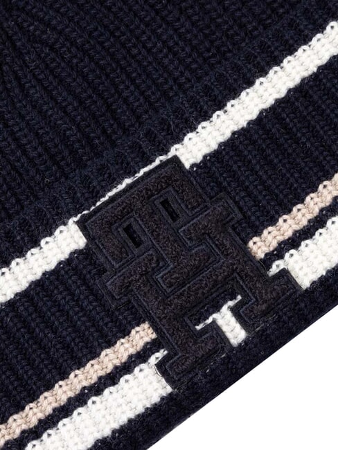 MONOGRAM Gorro de mezcla de lana y cachemir azul - Sombreros