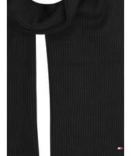 TOMMY HILFIGER FLAG PIMA Bufanda de algod&oacute;n y cachemir negro - Bufandas - 2