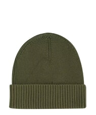 TOMMY HILFIGER TH FLAG Gorro de algod&oacute;n con pu&ntilde;o verde - Sombreros - 2