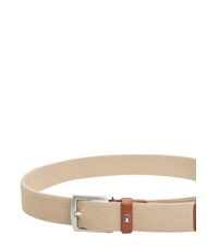 TOMMY HILFIGER DENTON ELASTIC Cintur&oacute;n de tela tejida para hombre beige - Cinturones - 2