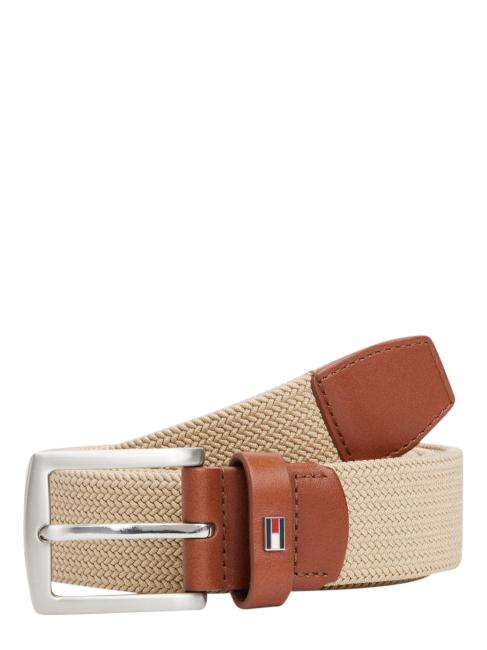 DENTON ELASTIC Cintur&oacute;n de tela tejida para hombre beige - Cinturones
