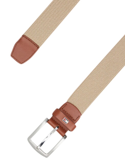 DENTON ELASTIC Cintur&oacute;n de tela tejida para hombre beige - Cinturones