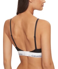 CALVIN KLEIN CK Sujetador bralette de algod&oacute;n el&aacute;stico negro - Ropa interior femenina - 2