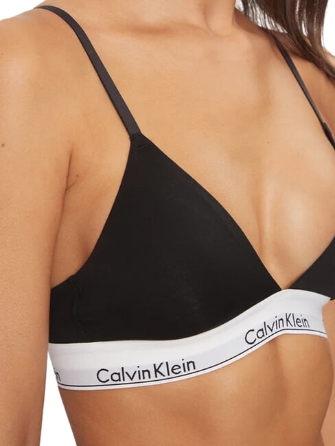 CK Sujetador bralette de algod&oacute;n el&aacute;stico negro - Ropa interior femenina
