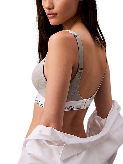 CK Sujetador ligeramente acolchado gris - Ropa interior femenina