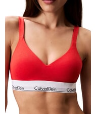 CALVIN KLEIN CK Sujetador ligeramente acolchado rojo - Ropa interior femenina - 4