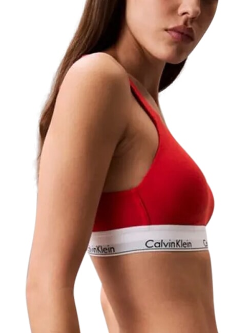 CK Sujetador ligeramente acolchado rojo - Ropa interior femenina