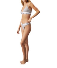 CALVIN KLEIN CK Sujetador bralette de algod&oacute;n el&aacute;stico gris - Ropa interior femenina - 6